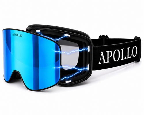 Blue Magnetic Ski Goggles V3