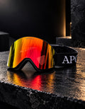 Orange Magnetic Ski Goggles V3