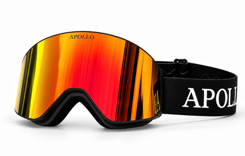 Orange Magnetic Ski Goggles V3