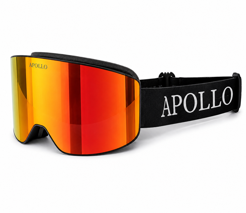 Orange Magnetic Ski Goggles V3
