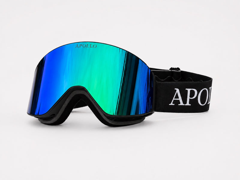 Green Magnetic Ski Goggles V3