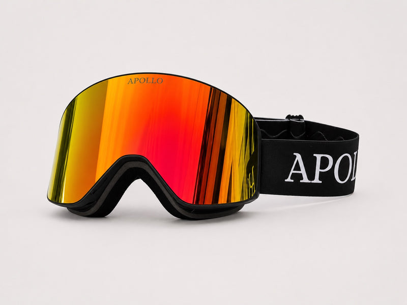 Orange Magnetic Ski Goggles V3